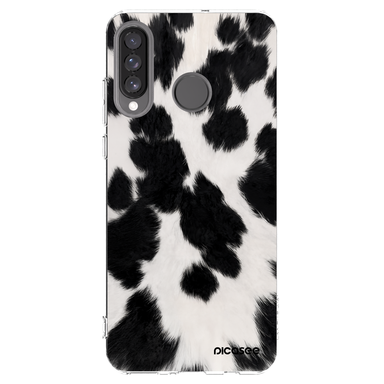 Picasee silikonski prozorni ovitek za Huawei P30 Lite - Black Moo