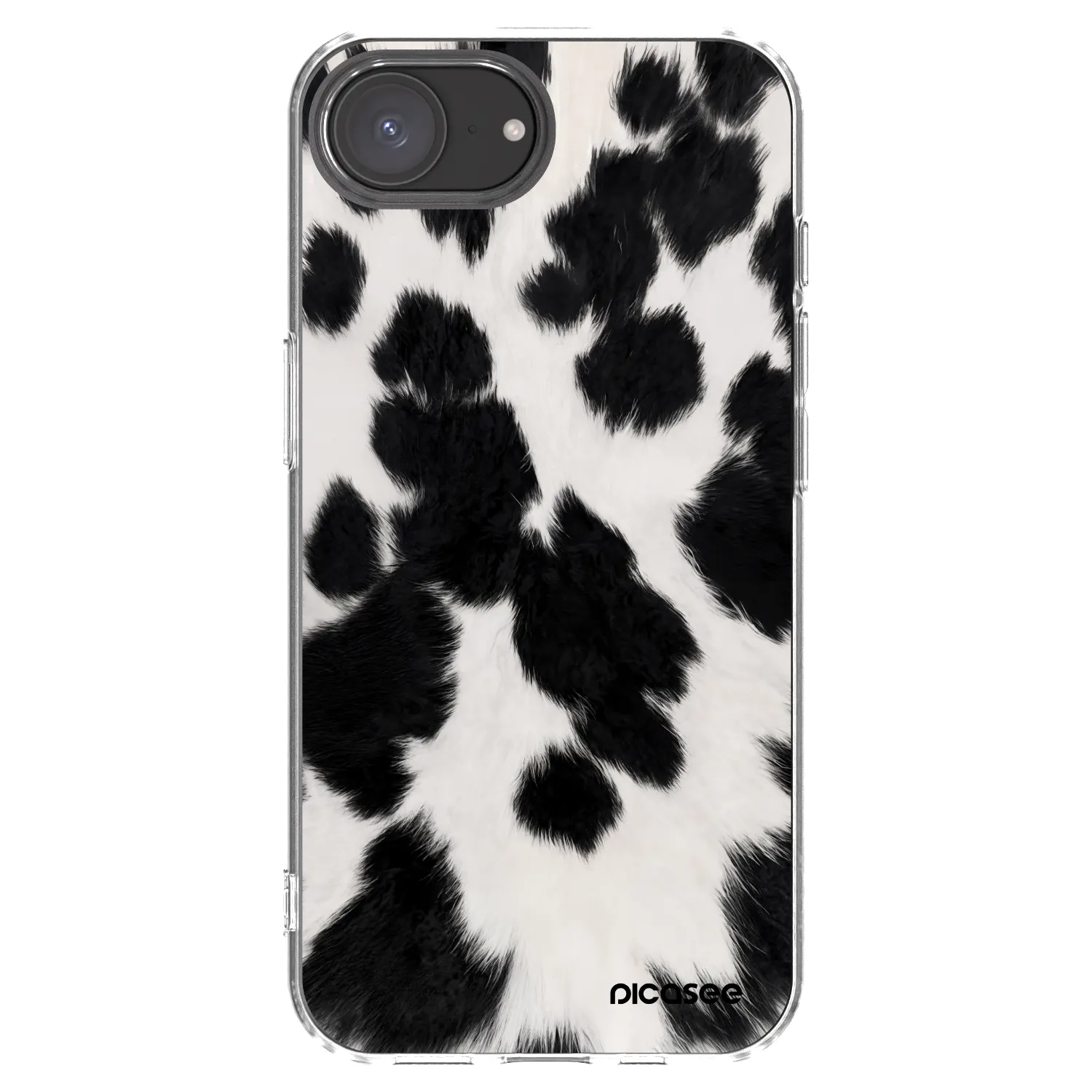 Picasee silikonski prozorni ovitek za Apple iPhone 17e - Black Moo