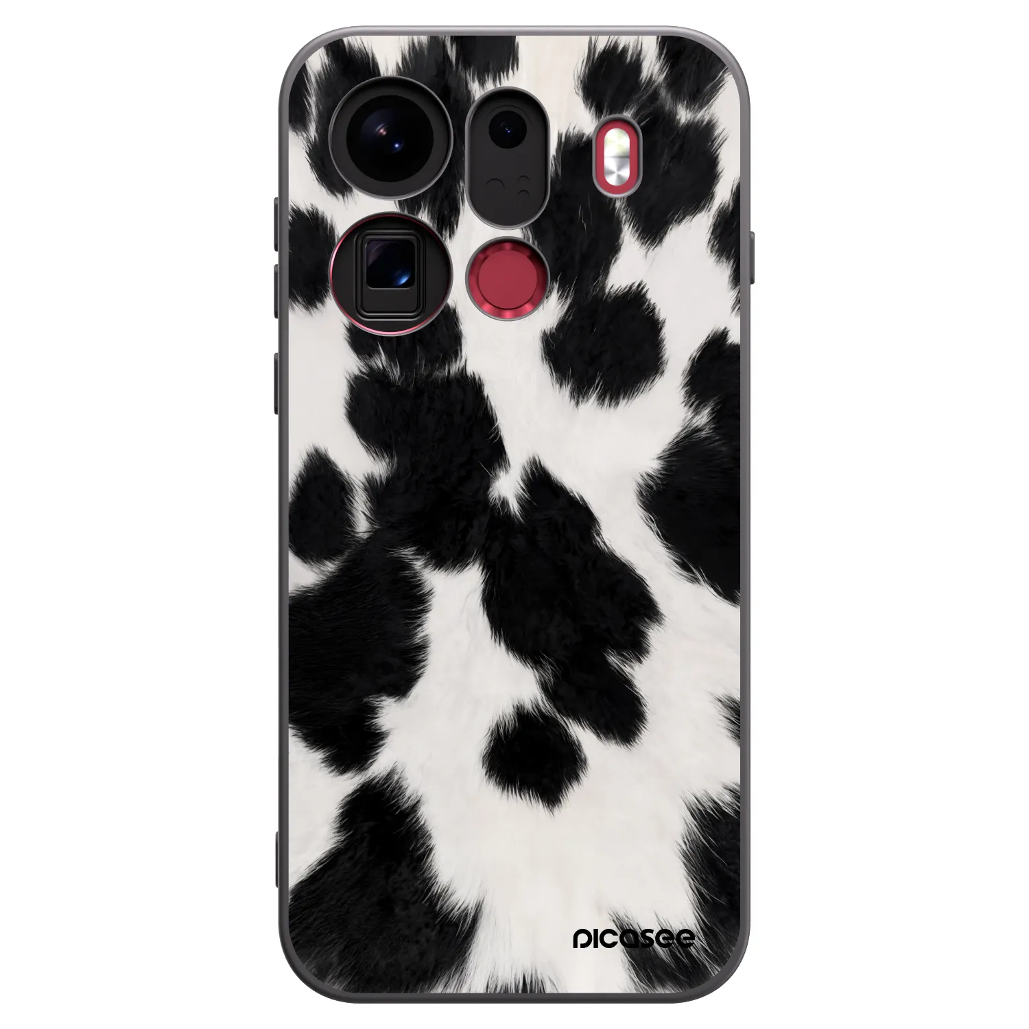 Picasee silikonski črni ovitek za OPPO Find X9 Pro - Black Moo