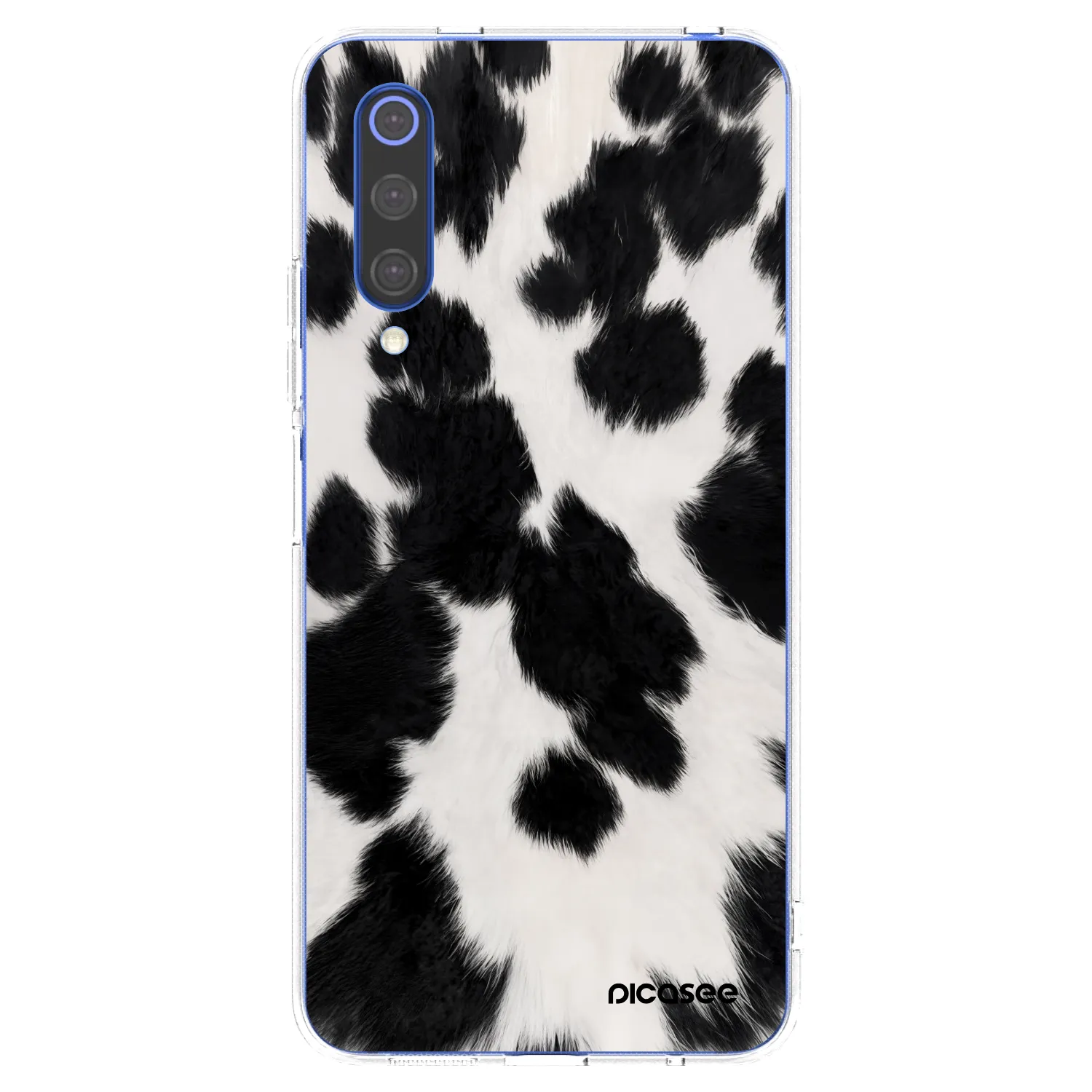 Picasee silikonski prozorni ovitek za Xiaomi Mi 9 SE - Black Moo