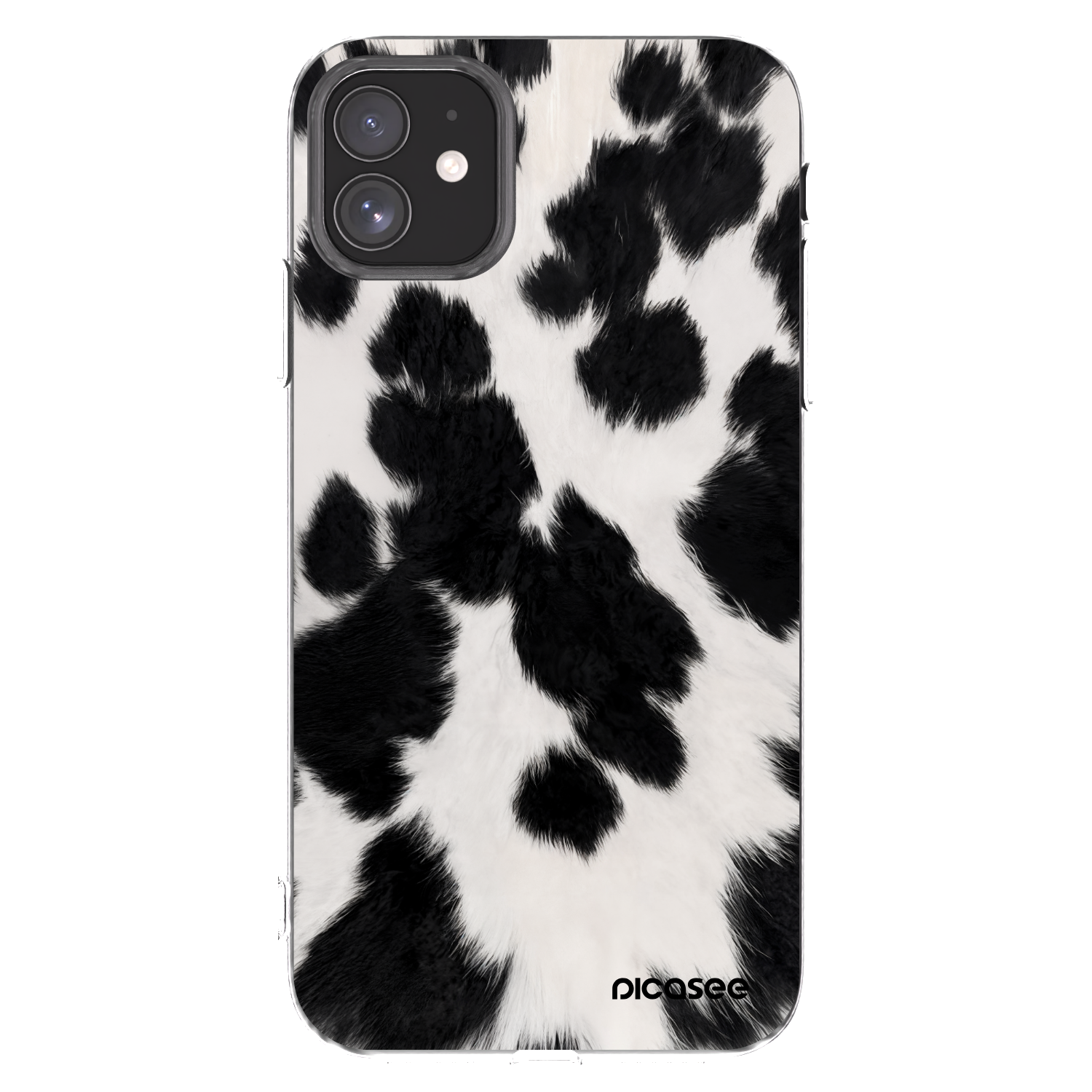 Picasee silikonski prozorni ovitek za Apple iPhone 11 - Black Moo