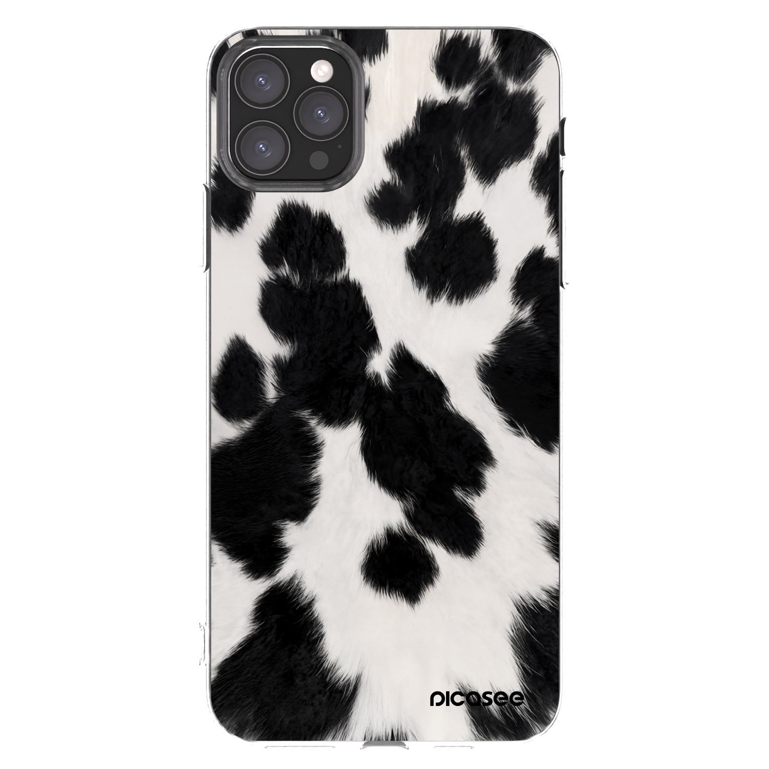 Picasee silikonski prozorni ovitek za Apple iPhone 11 Pro Max - Black Moo