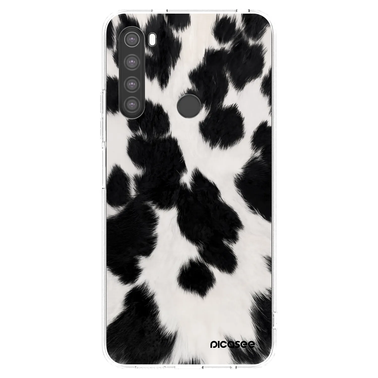 Picasee silikonski prozorni ovitek za Xiaomi Redmi Note 8 - Black Moo