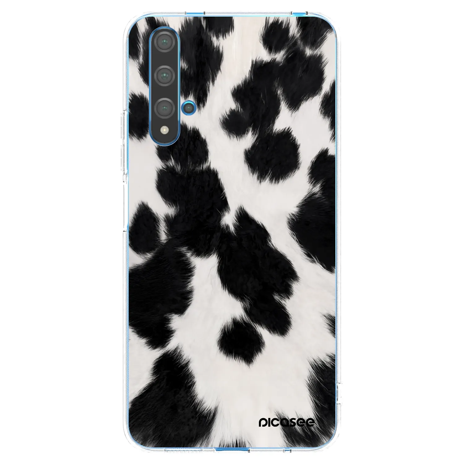 Picasee silikonski prozorni ovitek za Huawei Nova 5T - Black Moo
