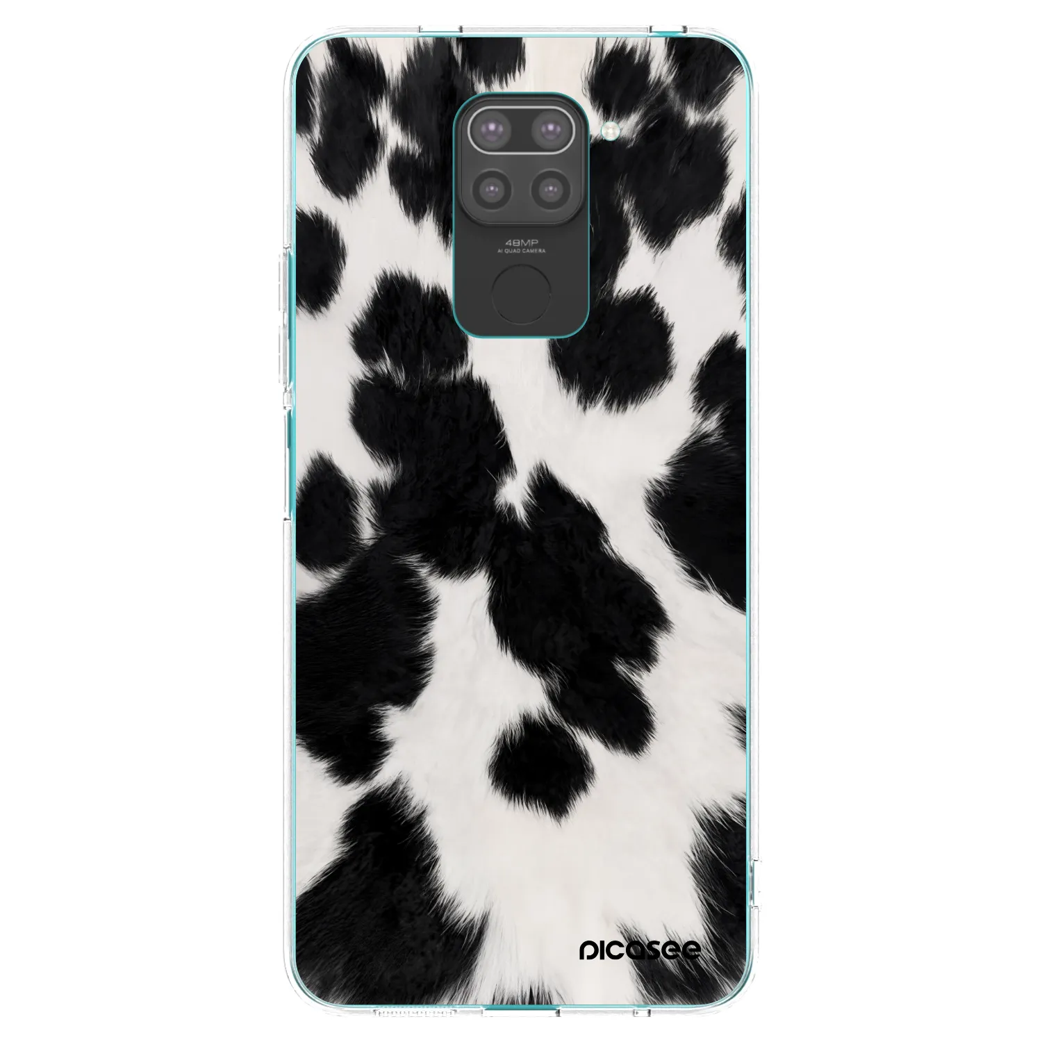 Picasee silikonski črni ovitek za Xiaomi Redmi Note 9 - Black Moo