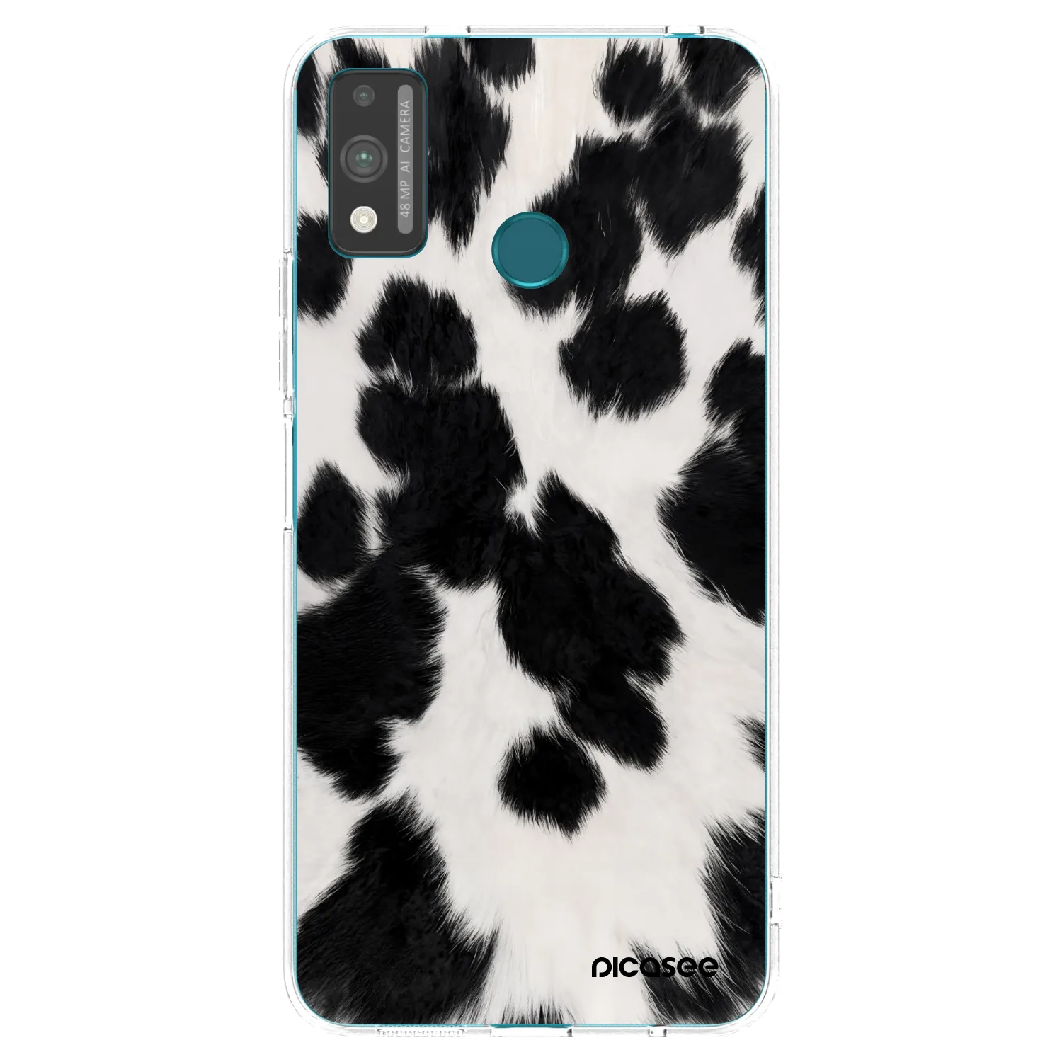 Picasee silikonski prozorni ovitek za Honor 9X Lite - Black Moo