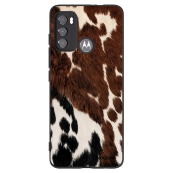 Picasee silikonski črni ovitek za Motorola Moto G60 - Rust