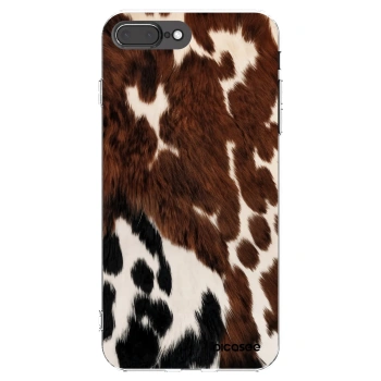 Picasee silikonski prozorni ovitek za Apple iPhone 8 Plus - Rust