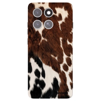 Picasee silikonski črni ovitek za Motorola Edge 60 Pro - Rust