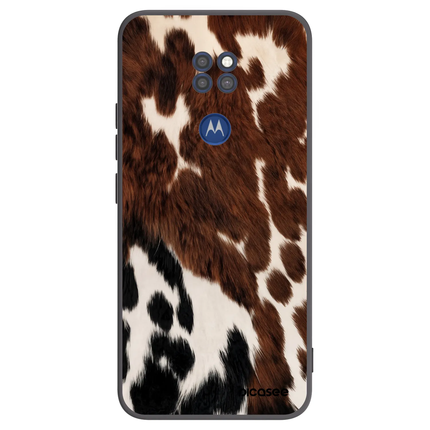 Picasee silikonski črni ovitek za Motorola Moto G9 Play - Rust
