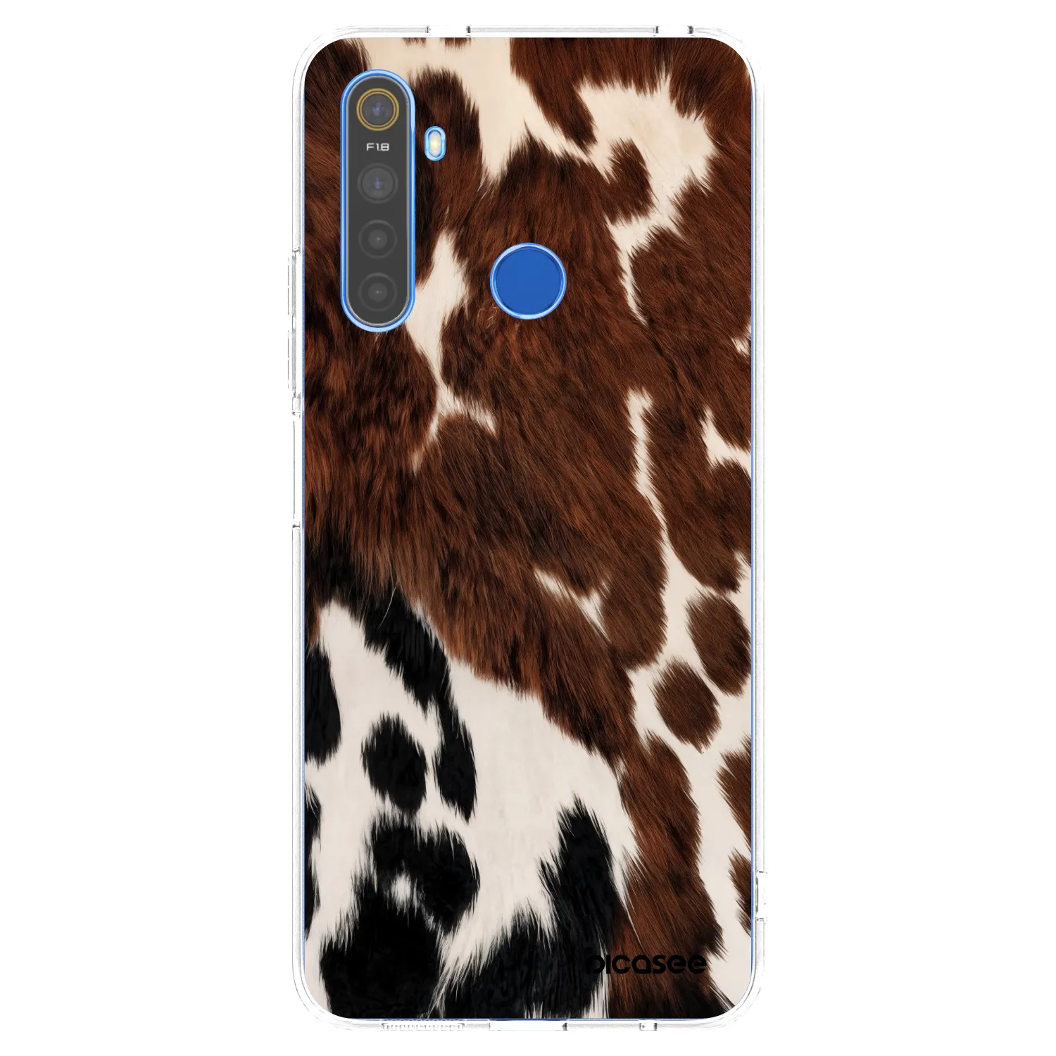 Picasee silikonski prozorni ovitek za Realme 5 - Rust