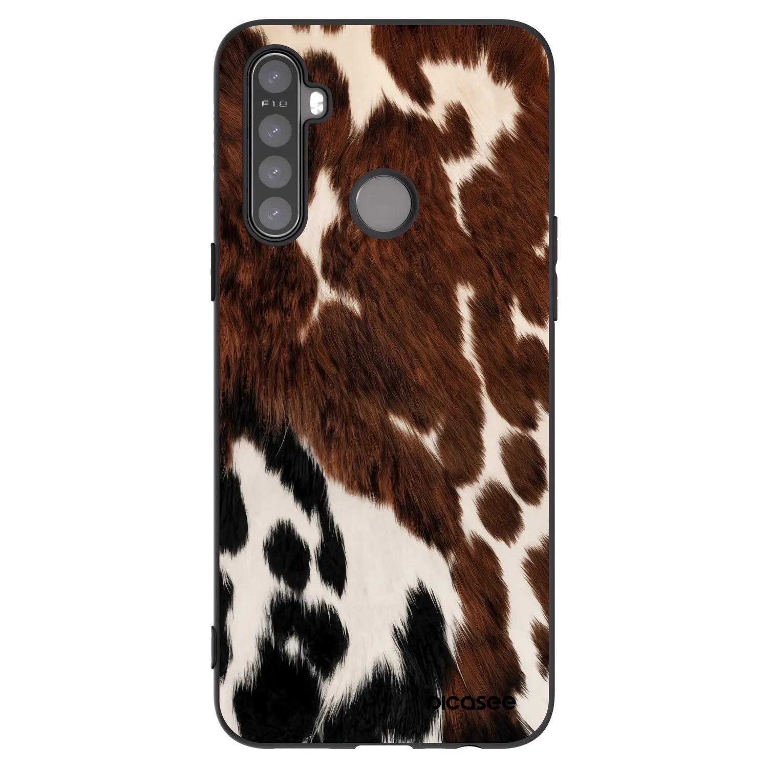 Picasee silikonski črni ovitek za Realme 5 - Rust