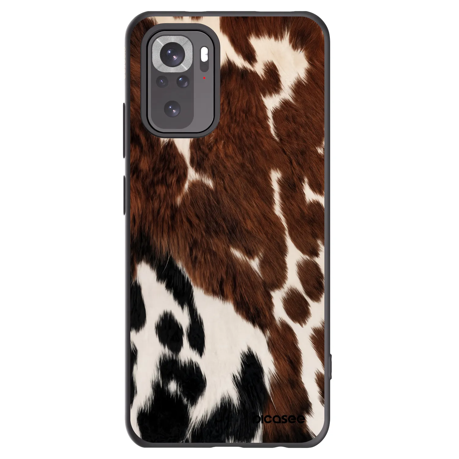 Picasee silikonski črni ovitek za Xiaomi Redmi Note 10 - Rust