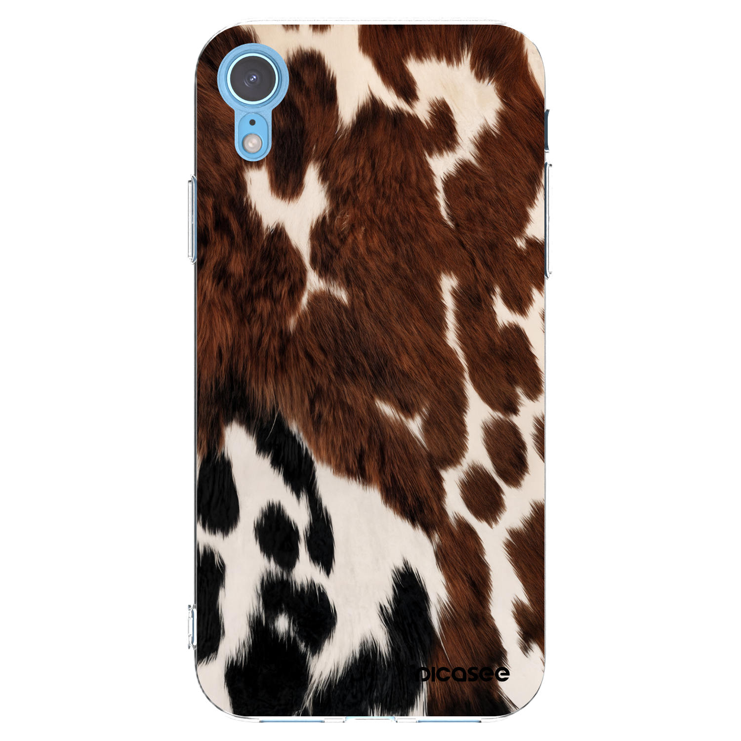 Picasee silikonski prozorni ovitek za Apple iPhone XR - Rust