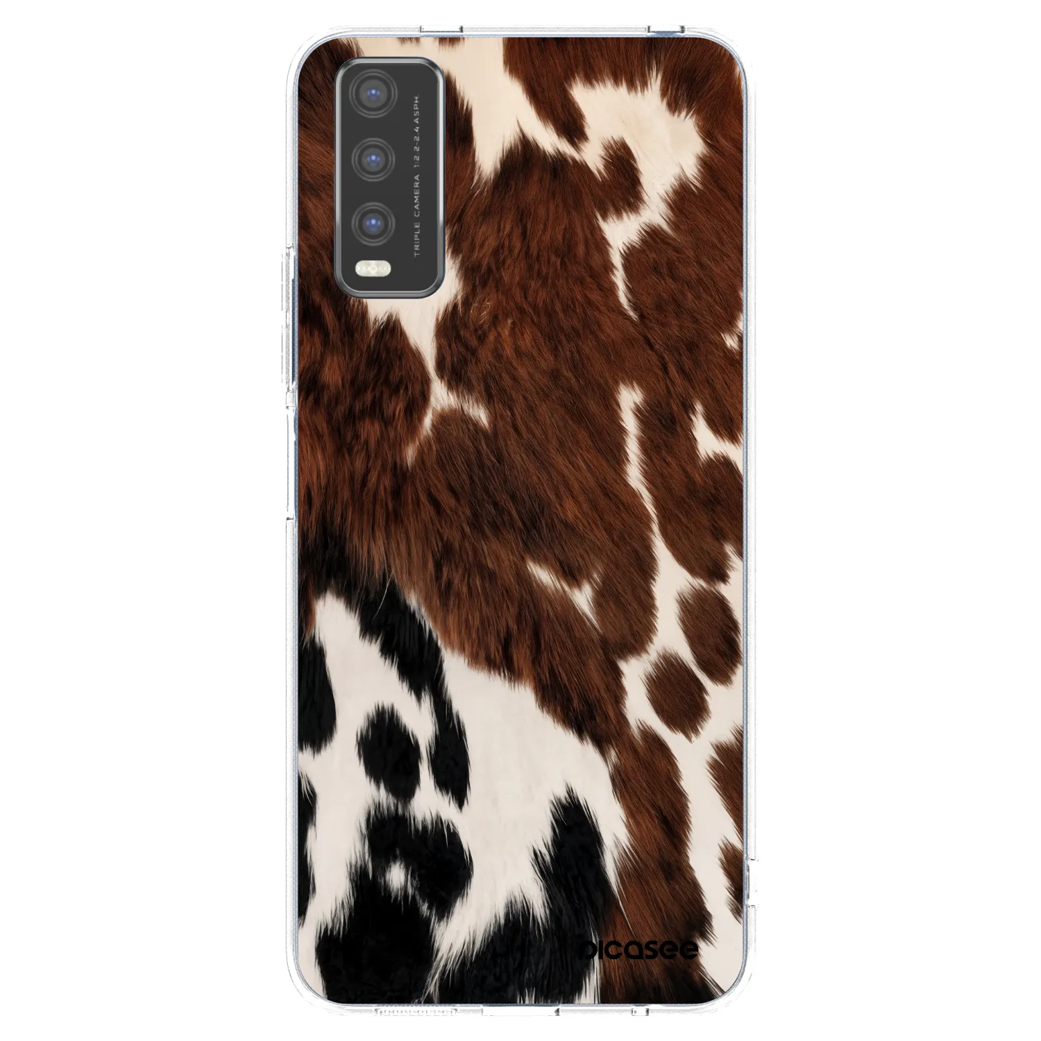 Picasee silikonski prozorni ovitek za Vivo Y20s - Rust