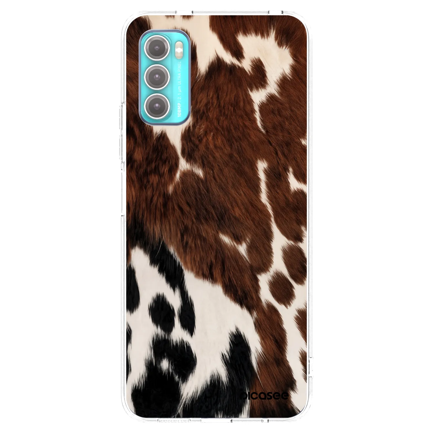 Picasee silikonski prozorni ovitek za Motorola Moto G60 - Rust