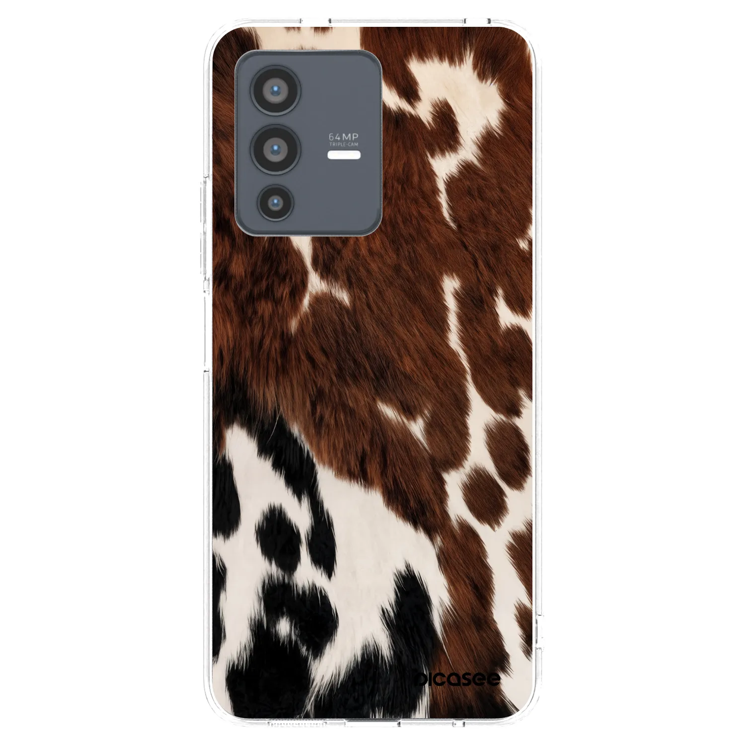 Picasee silikonski prozorni ovitek za Vivo V23 5G - Rust