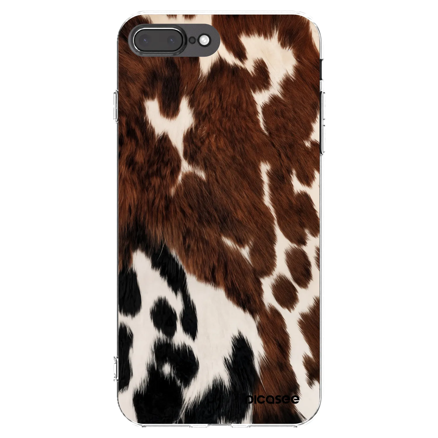 Picasee silikonski prozorni ovitek za Apple iPhone 8 Plus - Rust