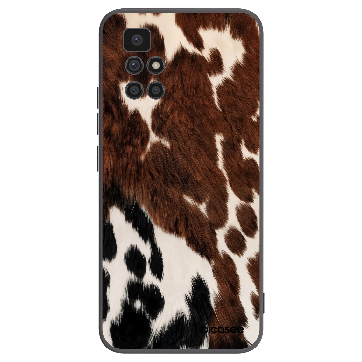 Picasee silikonski črni ovitek za Xiaomi Redmi 10 (2022) - Rust