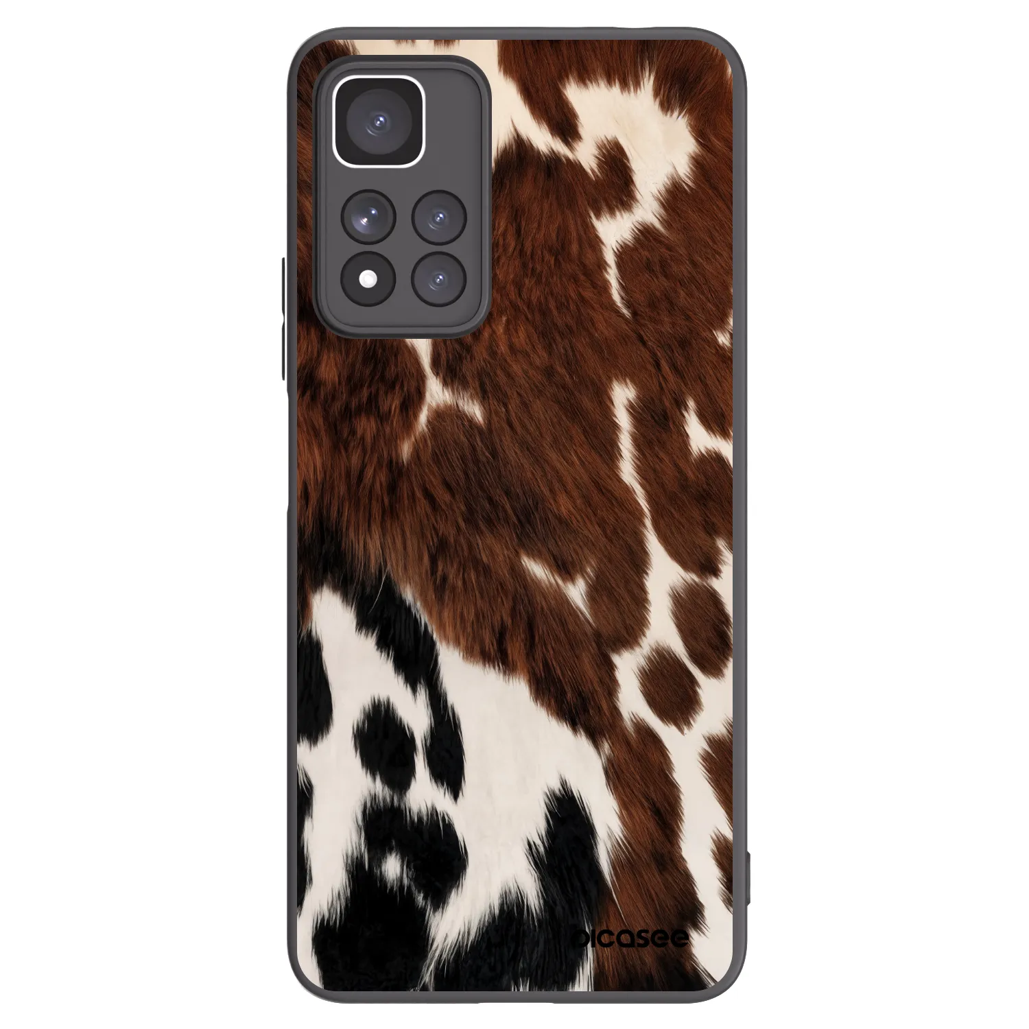 Picasee silikonski črni ovitek za Xiaomi Redmi Note 11 Pro+ 5G - Rust