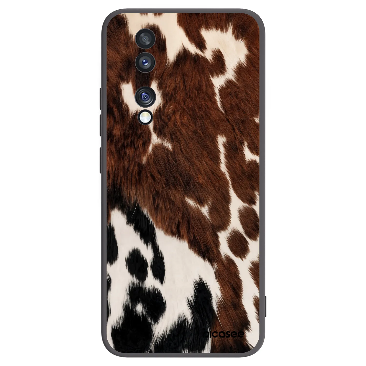 Picasee silikonski črni ovitek za Honor 70 - Rust