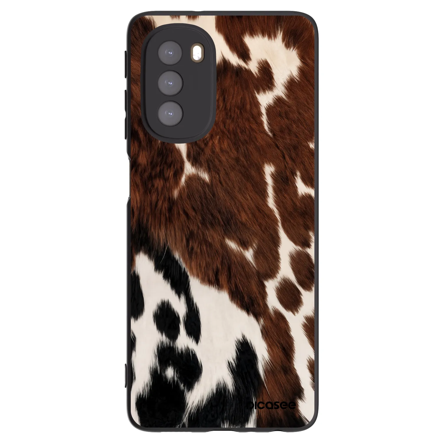 Picasee silikonski črni ovitek za Motorola Moto G51 - Rust