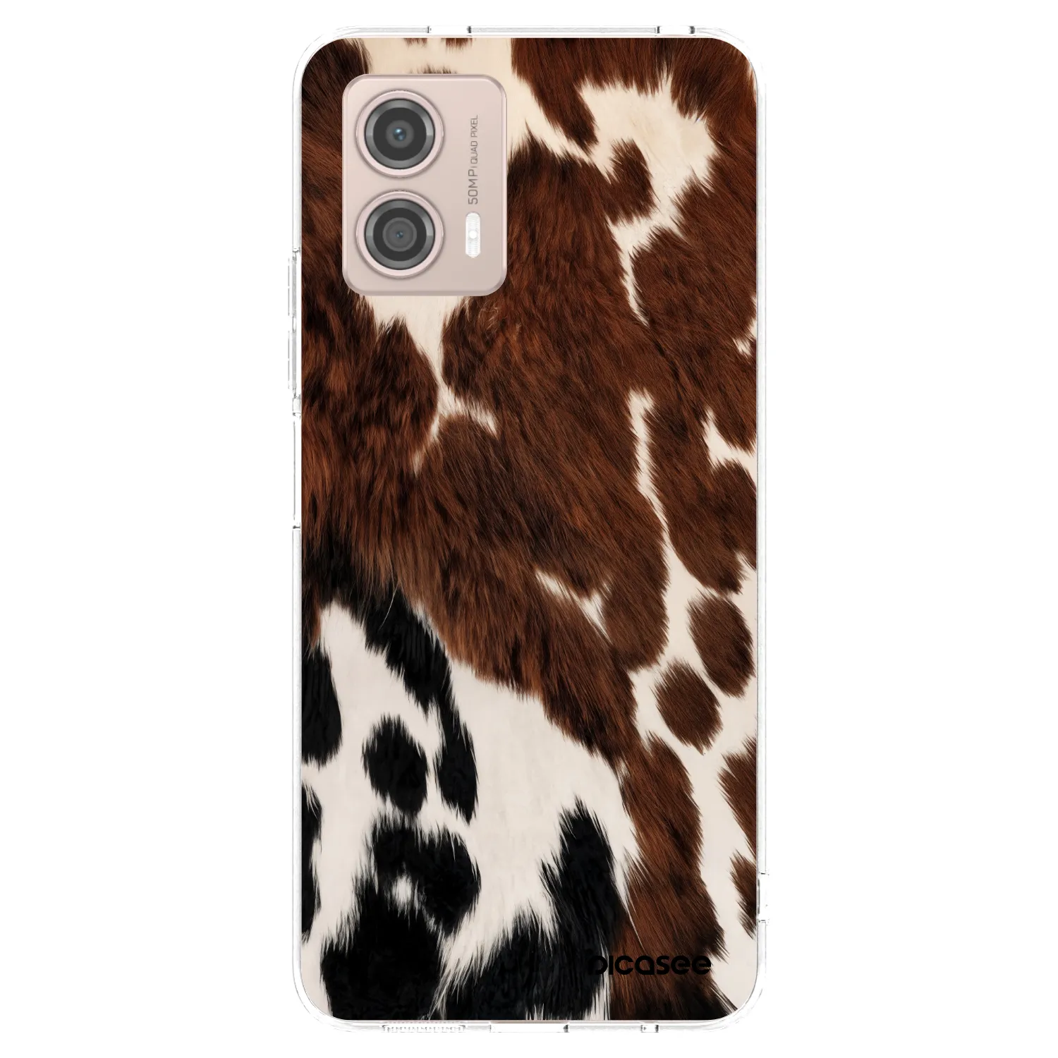 Picasee silikonski prozorni ovitek za Motorola Moto G53 5G - Rust