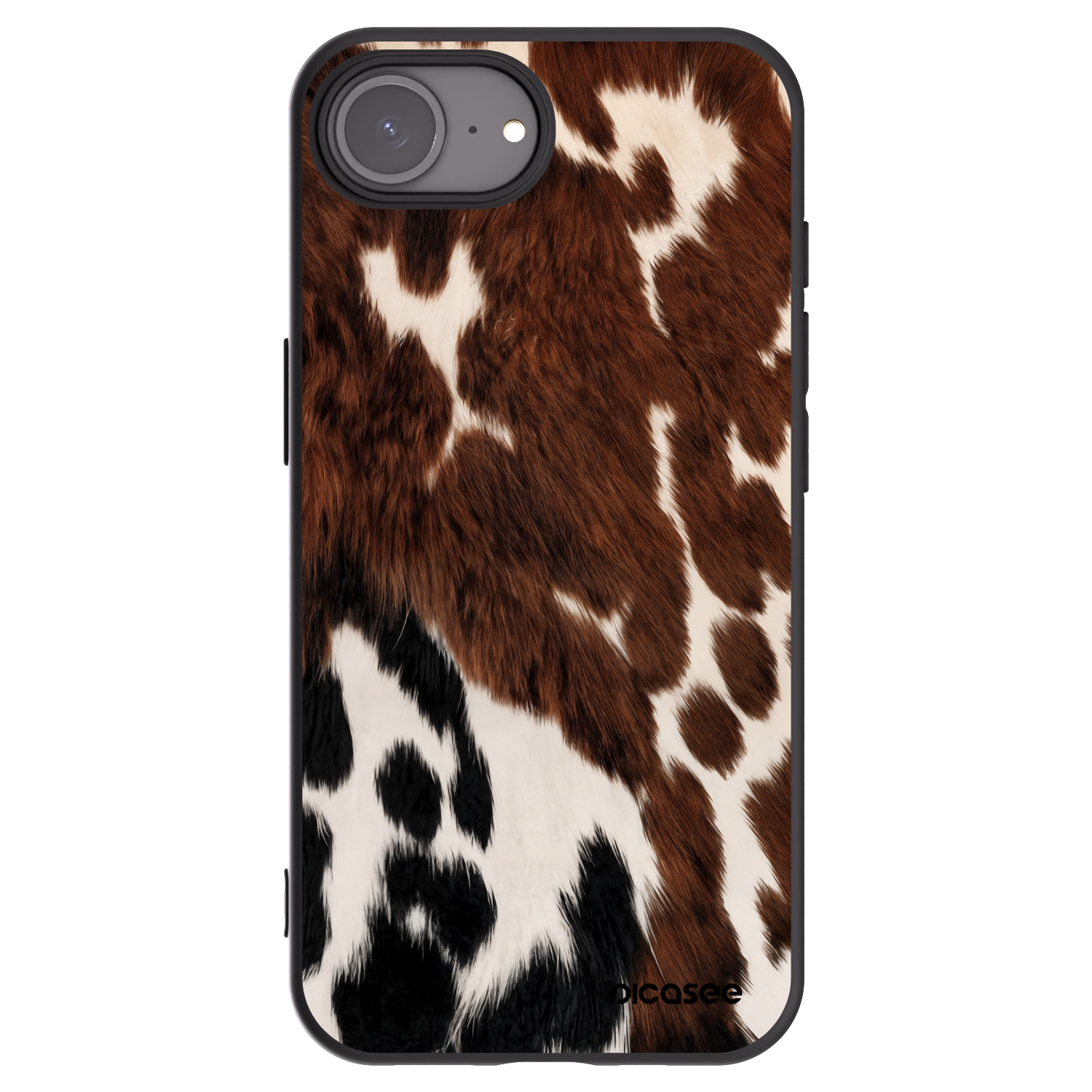 Picasee silikonski črni ovitek za Apple iPhone 16e - Rust