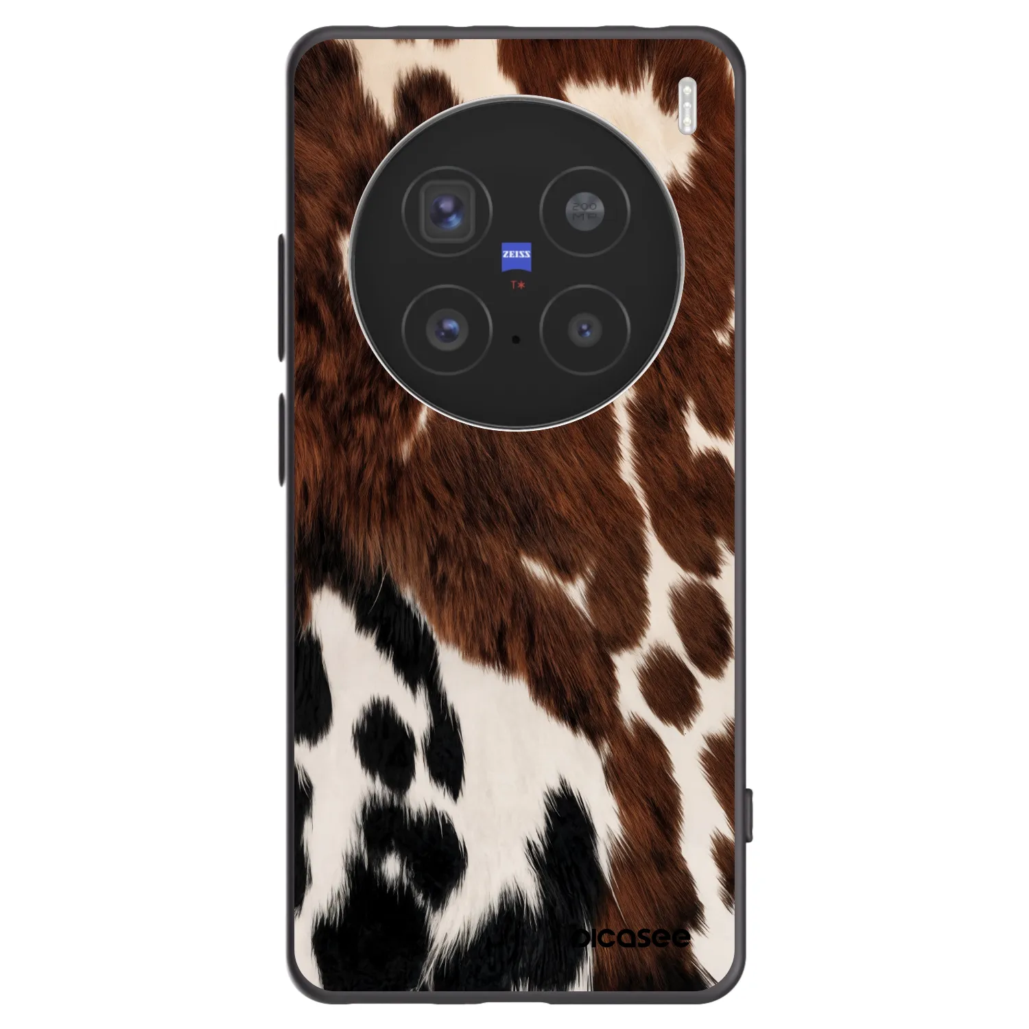 Picasee silikonski črni ovitek za Vivo X200 Pro - Rust