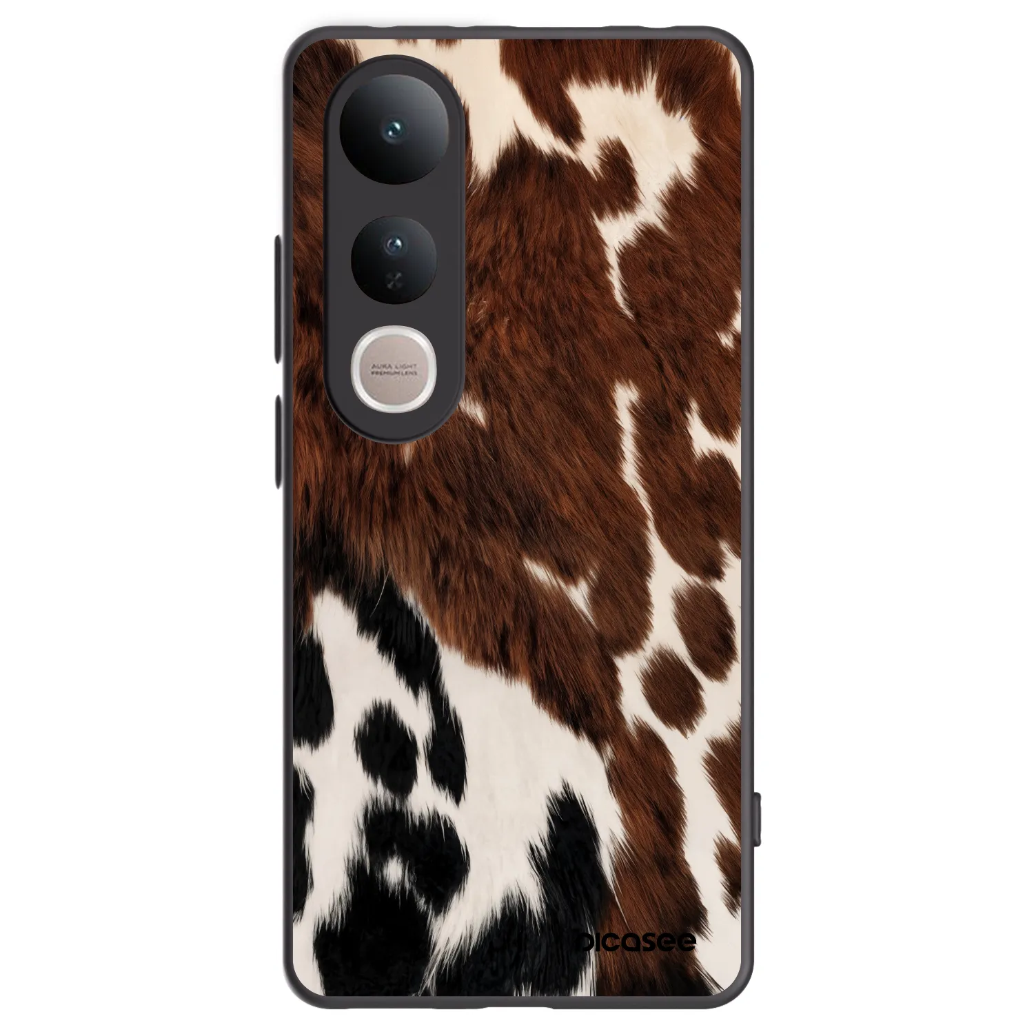 Picasee silikonski črni ovitek za Vivo V50 Lite 5G - Rust