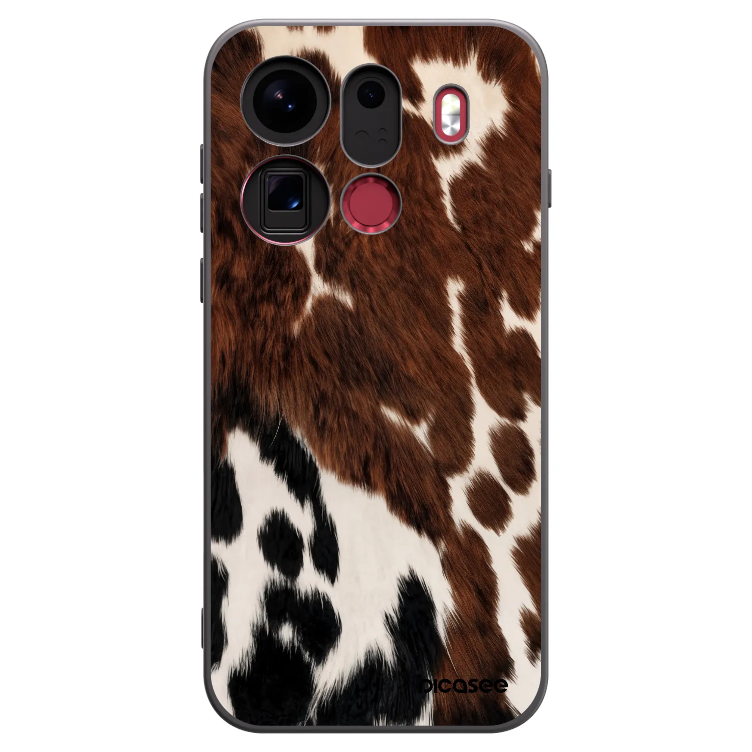 Picasee silikonski črni ovitek za OPPO Find X9 Pro - Rust