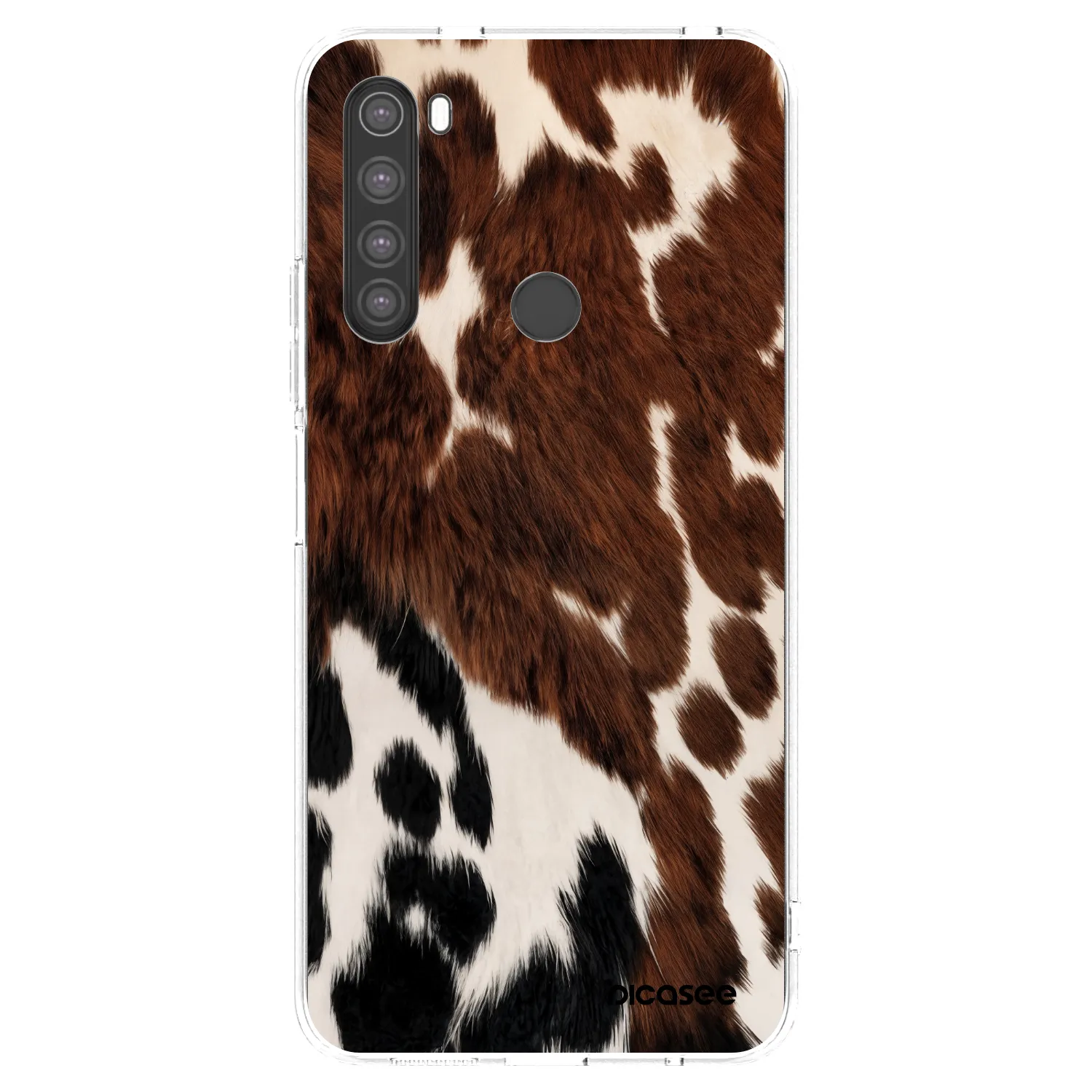 Picasee silikonski prozorni ovitek za Xiaomi Redmi Note 8 - Rust
