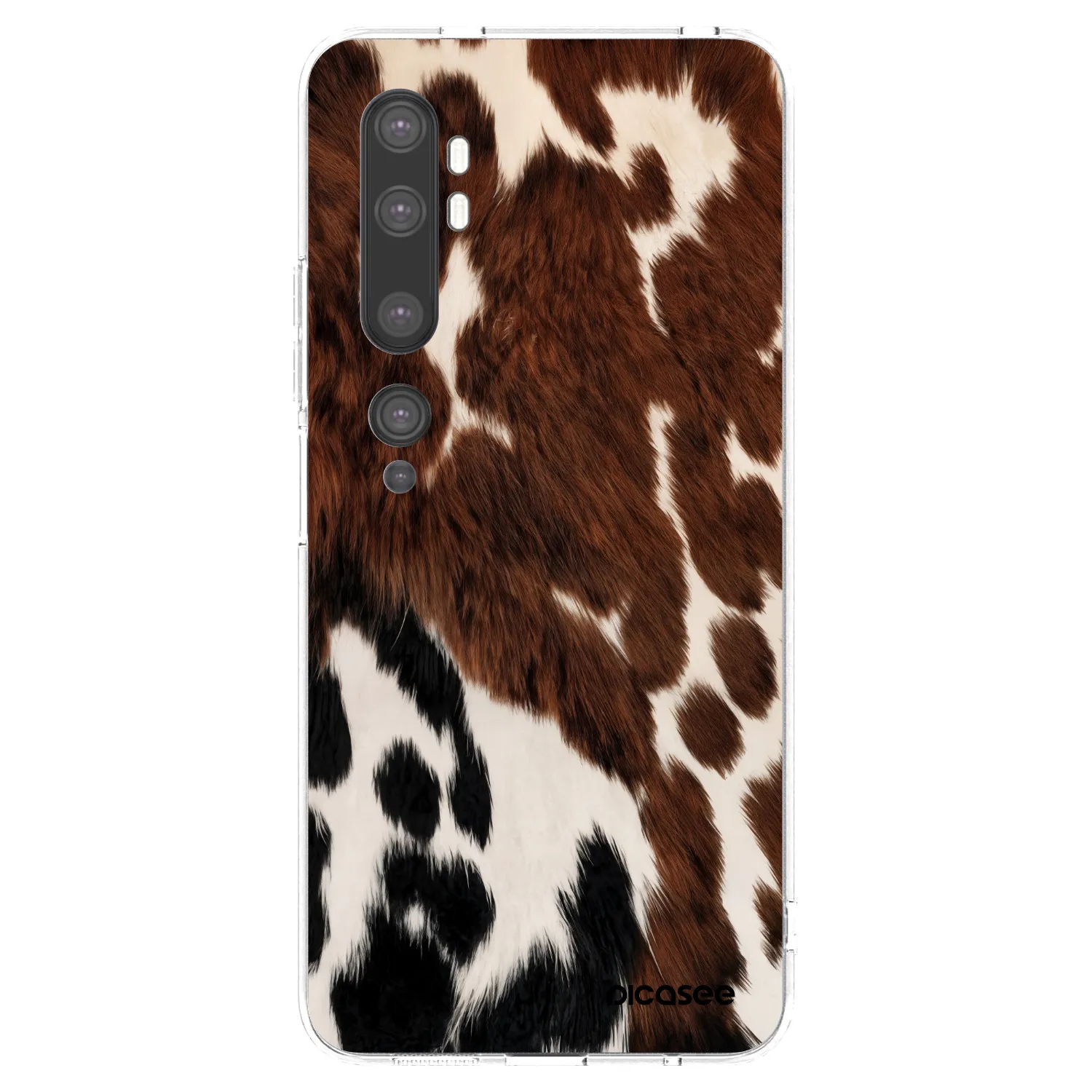 Picasee silikonski prozorni ovitek za Xiaomi Mi Note 10 (Pro) - Rust