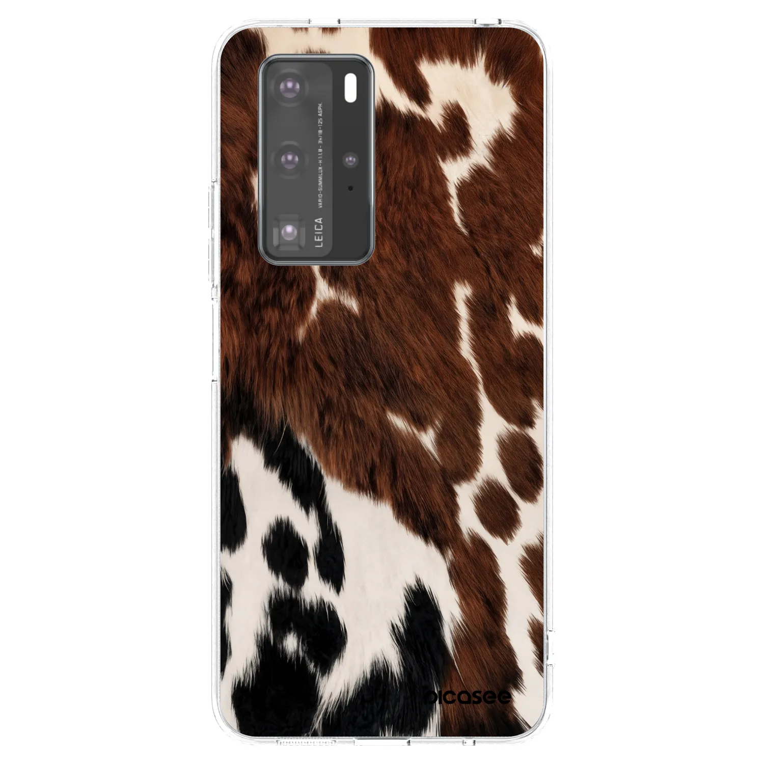 Picasee silikonski prozorni ovitek za Huawei P40 Pro - Rust