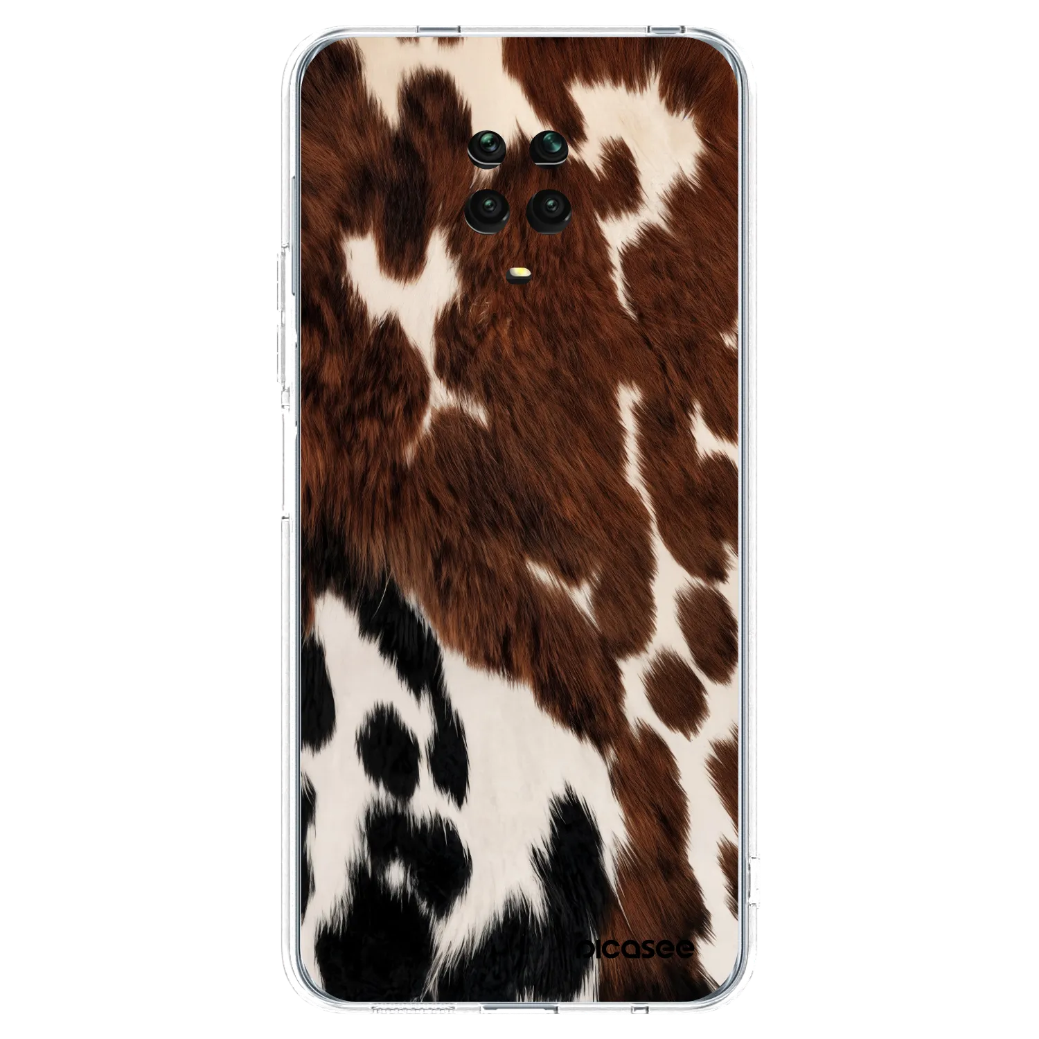 Picasee silikonski prozorni ovitek za Xiaomi Redmi Note 9 Pro - Rust