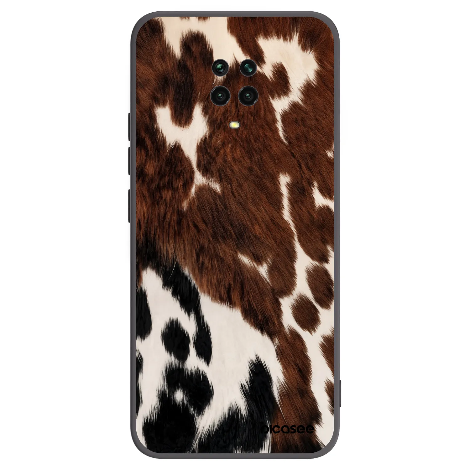 Picasee silikonski črni ovitek za Xiaomi Redmi Note 9 Pro - Rust