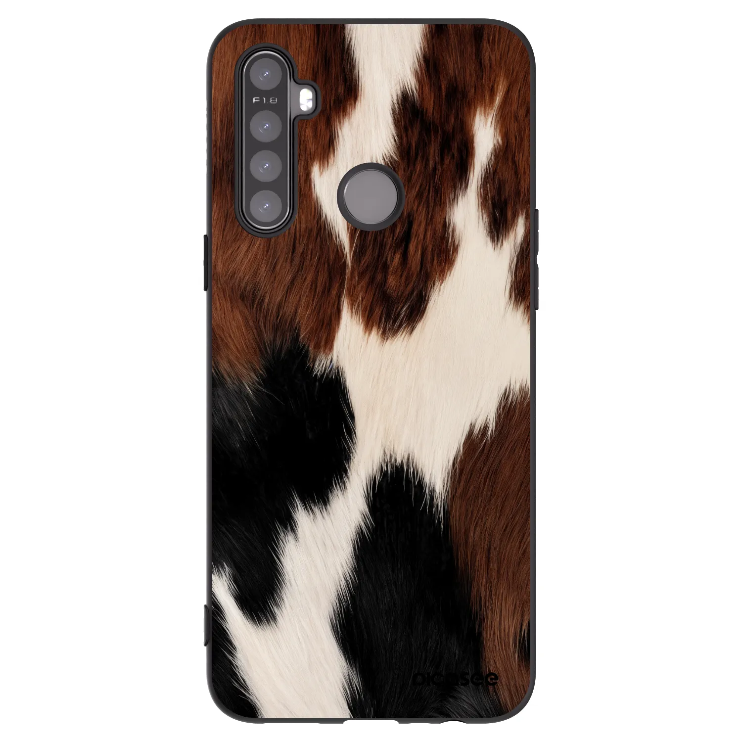 Picasee silikonski črni ovitek za Realme 5 - Rodeo