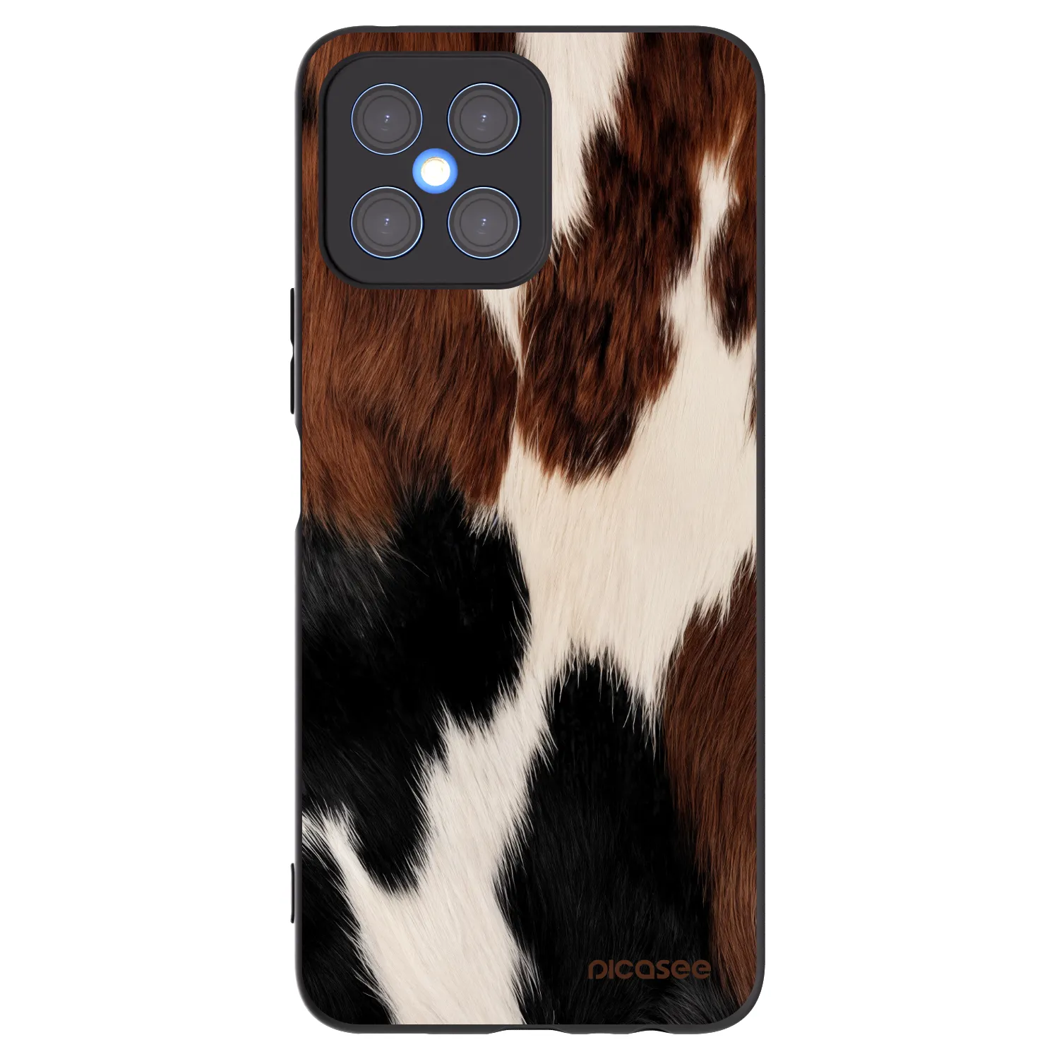 Picasee silikonski črni ovitek za Honor X8 4G - Rodeo
