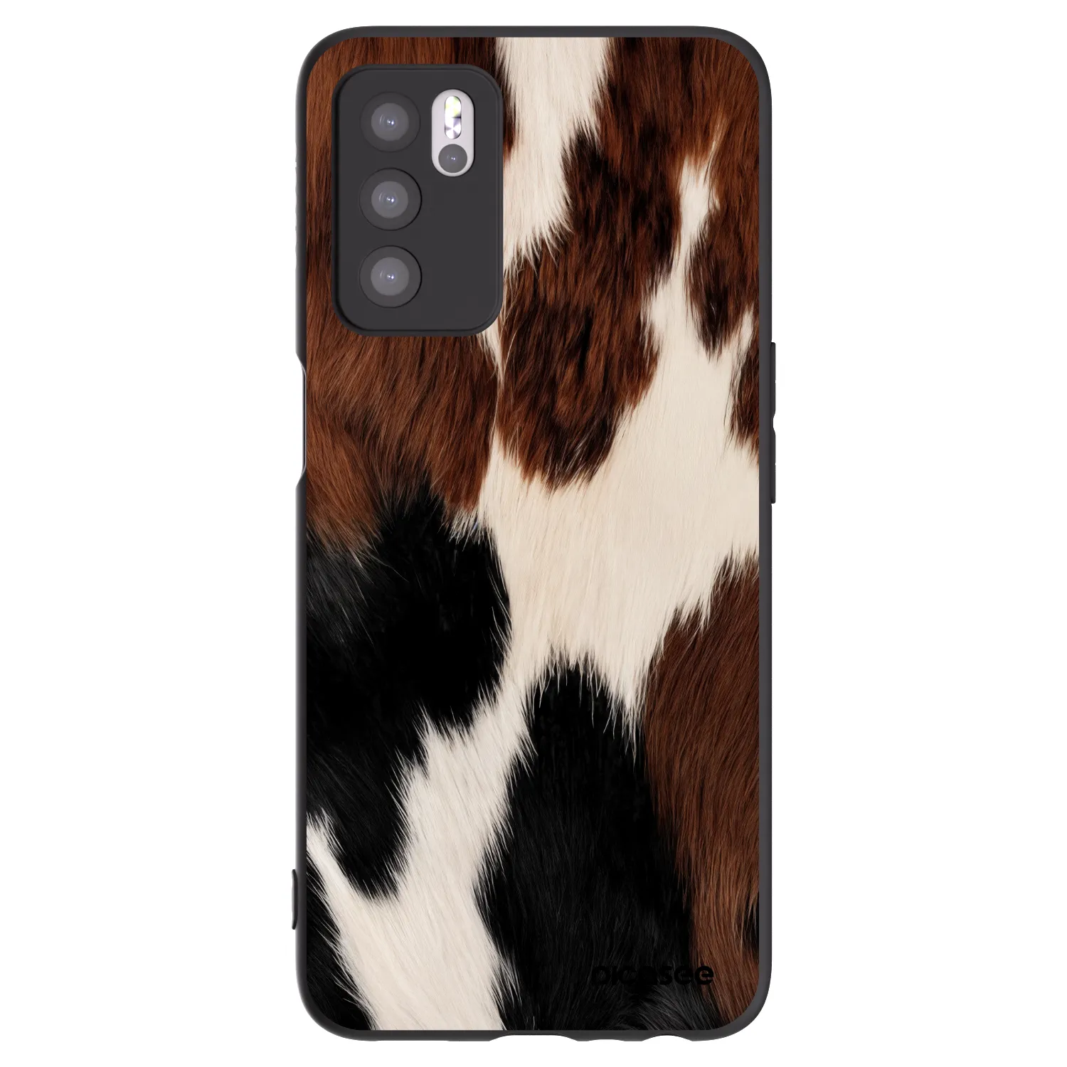 Picasee silikonski črni ovitek za OPPO A16s - Rodeo