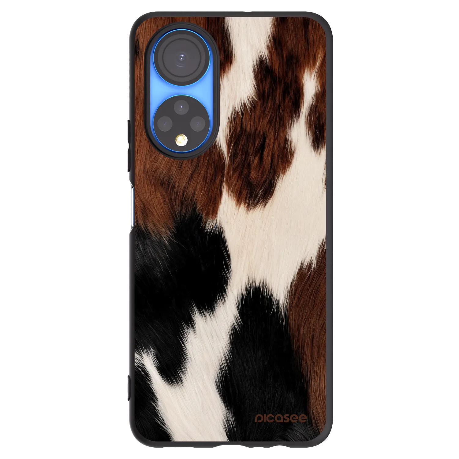 Picasee silikonski črni ovitek za Honor X7 - Rodeo
