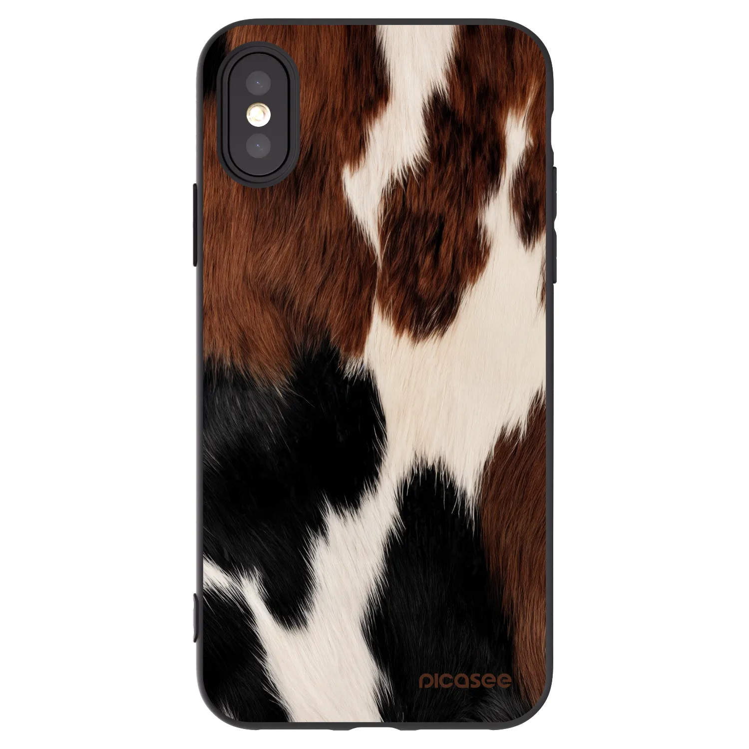 Picasee silikonski črni ovitek za Apple iPhone X/XS - Rodeo