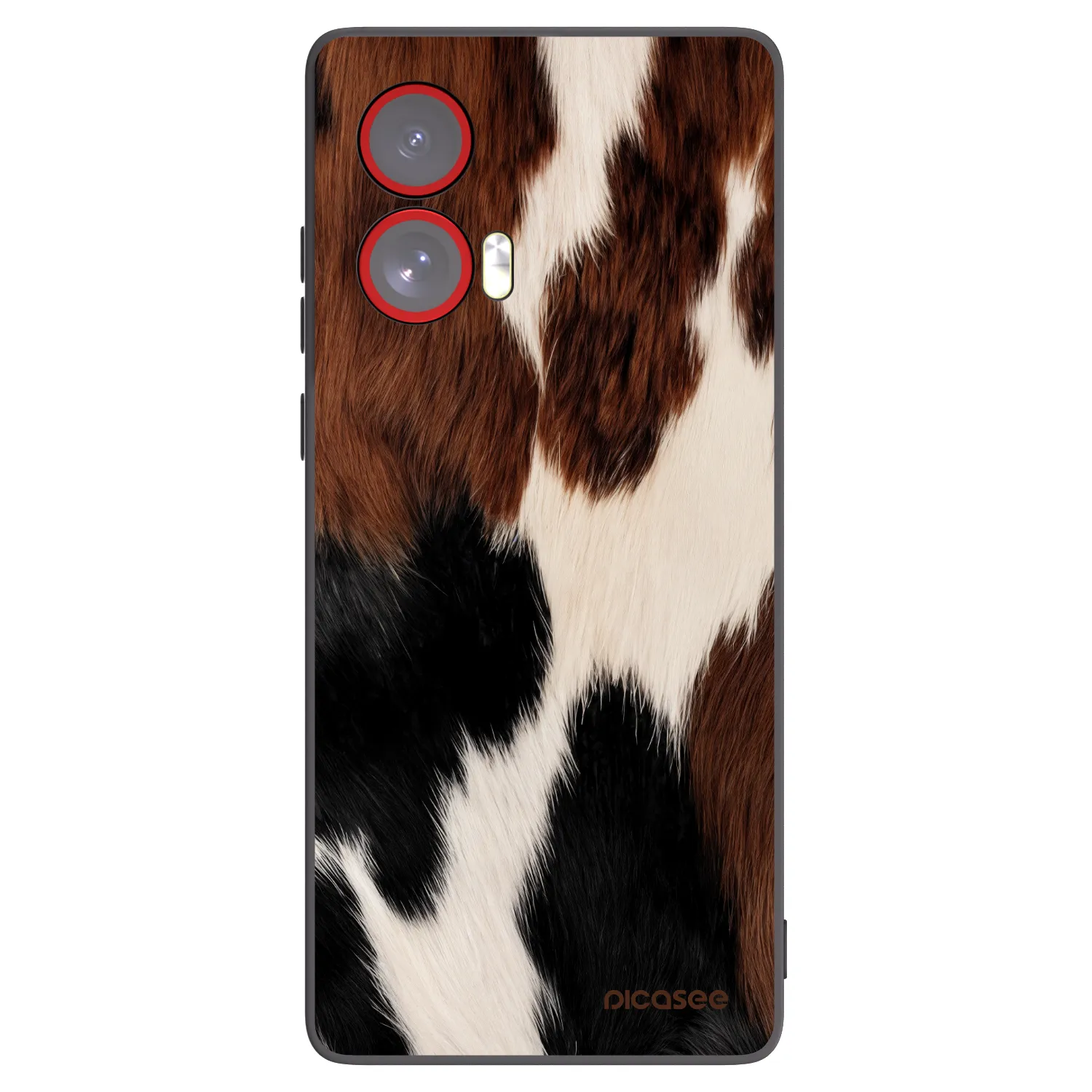 Picasee silikonski črni ovitek za Motorola Edge 50 Fusion - Rodeo