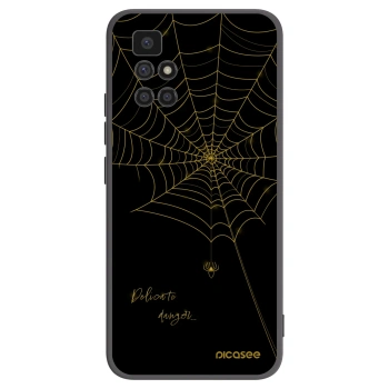 Picasee silikonski črni ovitek za Xiaomi Redmi 10 - Delicate danger