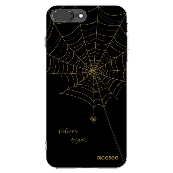 Picasee silikonski prozorni ovitek za Apple iPhone 7 Plus - Delicate danger