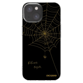 Picasee silikonski prozorni ovitek za Apple iPhone 15 - Delicate danger