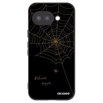 Picasee silikonski črni ovitek za Google Pixel 9a - Delicate danger