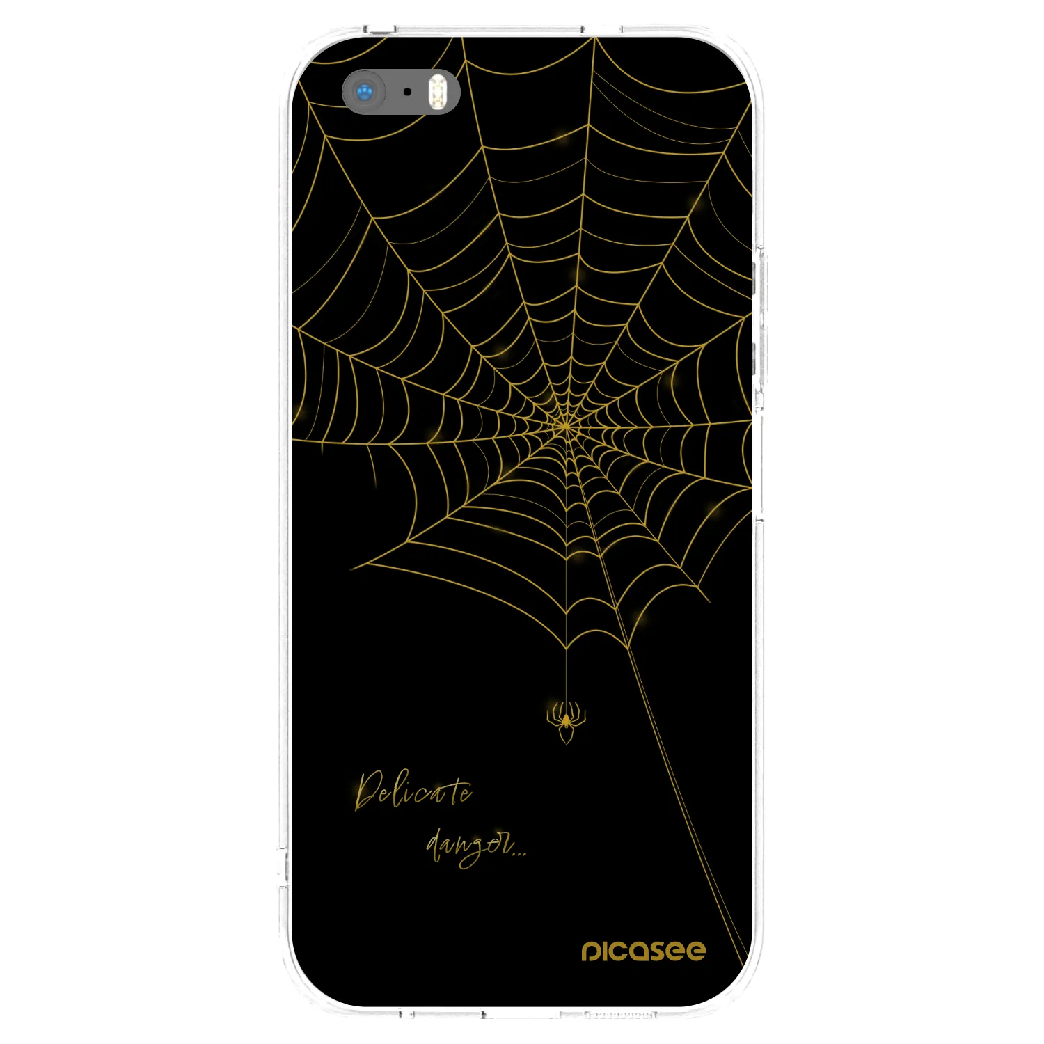 Picasee silikonski prozorni ovitek za Apple iPhone 5/5S/SE - Delicate danger