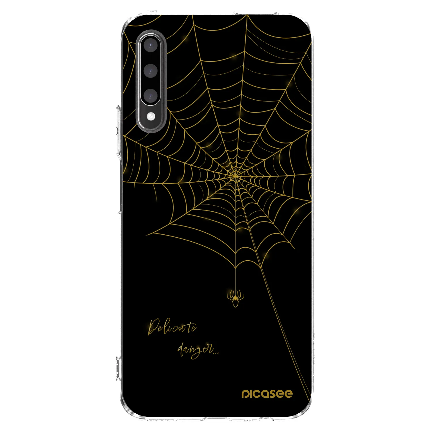 Picasee silikonski prozorni ovitek za Honor 9X Pro - Delicate danger