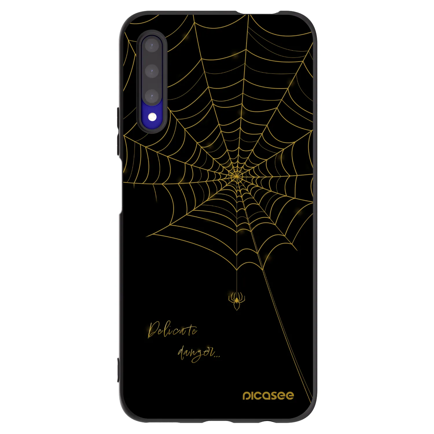 Picasee silikonski črni ovitek za Honor 9X Pro - Delicate danger