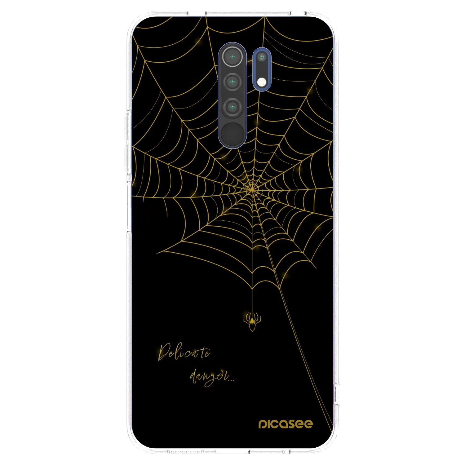 Picasee silikonski prozorni ovitek za Xiaomi Redmi 9 - Delicate danger
